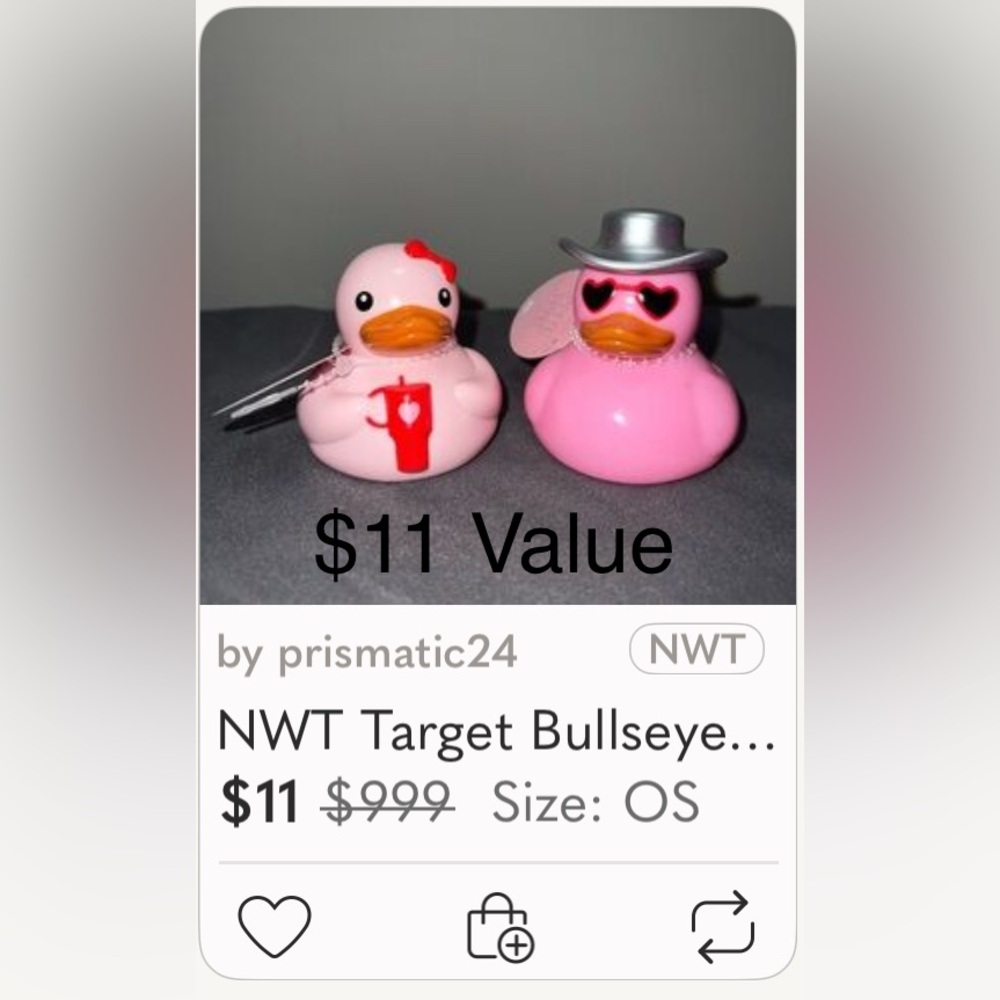 I❤️U Snackle Box With Two Pink Ducks For Mother's Day - Picture 8 of 8